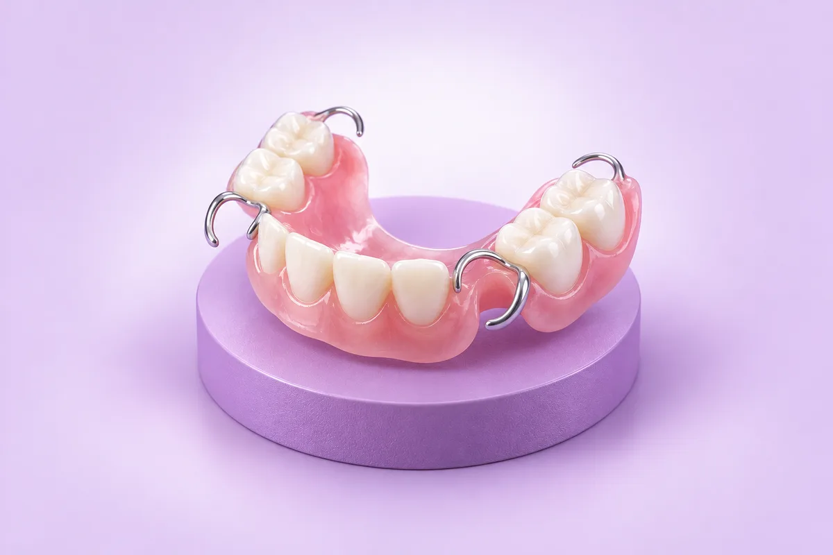 Illustration of a partial denture